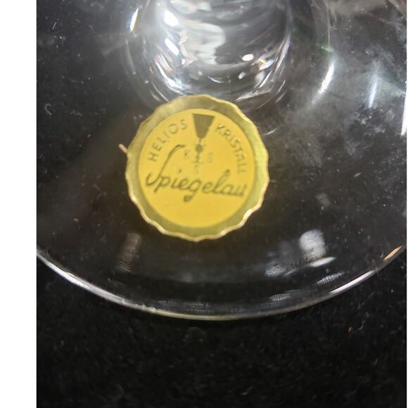 Set of 6 Vintage MCM Spiegelau Helios Crystal Wine Glasses Stemware Germany - Picture 4 of 7